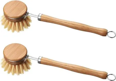 Produktbild von Famanu Ersatzbürstenkopf für Bamboe Spülbürste - lange Griffbürste für Töpfe und Pfannen