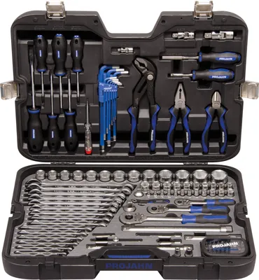 Produktbild von Industrie-Werkzeugkoffer Universal metrisch 6-kant 122-tlg. robust und langlebig