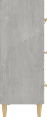 Zdjęcie produktu dla vidaXL Kredens betonowy szary 70x34x90 cm materiał drewnopochodny