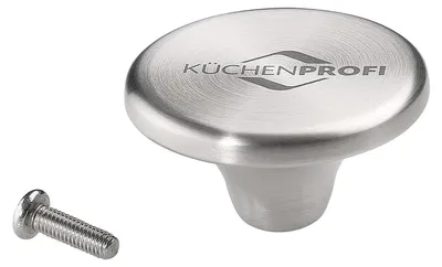 Deckelknopf aus 18/8 Edelstahl, rund, poliert, 50 g