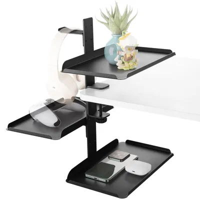 Imagen del producto de Elzusha: Organizador de escritorio con soporte ajustable para tabletas