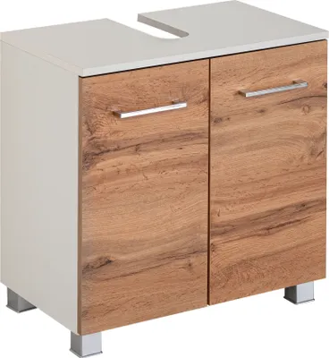 Produktbild von Held Möbel Unterbeckenschrank Paris 60 cm weiß/Wotaneiche