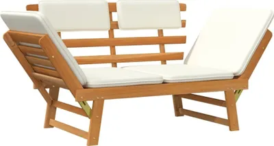 Obrázek produktu pro vidaXL Zahradní lavice s polštářem 2 v 1 190 cm z masivního dřeva akácie