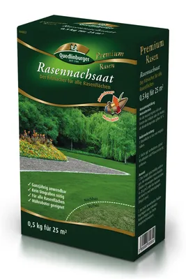 Artikelbild 2 von 'Rasennachsaat Mantelsaat Premium (500 g)' aus der Kategorie Rasennachsaat