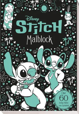 Produktbild von Disney Stitch: Malblock: über 60 lustige Motive zum Ausmalen!