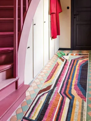 Productafbeelding van Markiz tapijt 80 x 250 cm Multi/Roze