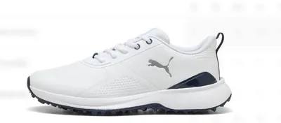 Produktbild von Puma Fusion Grip 6 Evo Herren-Golfschuhe, Weiß und Schwarz