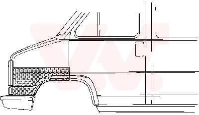 Produktbild von VAN WEZEL 1745158 Kotflügel Vorne Rechts für FIAT DUCATO Kasten (280) DUCATO Pritsche/Fahrgestell (280) DUCATO Panorama (280) passend für PEUGEOT