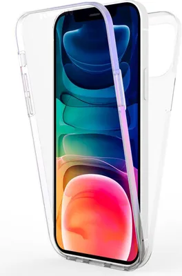 Image de NALIA Housse claire 360° pour iPhone 13, protection complète Transparent Anti-Jaune Transparent Robuste, Hardcase & Silicone & Protection d'écran