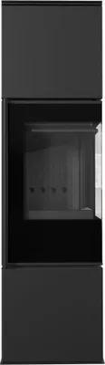 Produktbild von Kaminofen aus Stahl KRATKI REN/M rechts Ø 150 7 kW schwarz Verkleidung