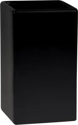 Immagine prodotto di Spirella portaspazzolino in ceramica "Quadro" 6,5x10,5 cm nero opaco