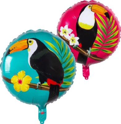 Image de ballons en plastique Toucan 2 pièces 45 cm