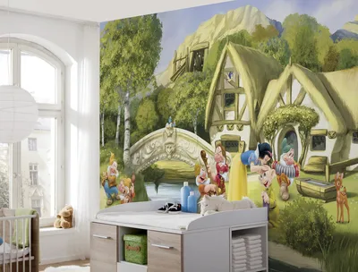Produktbild von Disney Fototapete von Komar "Snowwhite" - Größe 368 x 254 cm, 8 Teile