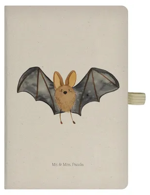 Produktbild von Mr. & Mrs. Panda Journal Fledermaus Flügel - Transparent - Geschenk, Skizzenbuch, Adressbuch, Lustige Sprüche, Tagebuch, notizbuch, Kladde