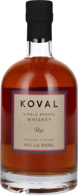 Produktbild von Koval RYE Single Barrel Whiskey 40% Vol. 0,5l