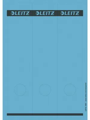 Produktbild von Leitz Ordneretikett 16870035 lang/breit Papier blau 75 St./Pack.