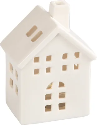 Obrázek produktu pro RETLUX RXL 388 Porcelánový domeček na čajovou svíčku, výška 10 cm, bílá barva