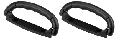 Produktbild von Koffergriff aus Kunststoff, Schwarz, 125 mm, 2 Stück