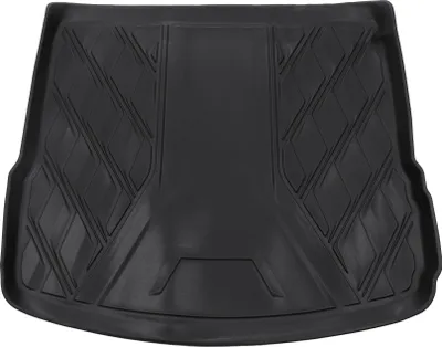 Produktbild von Cargo Liner Kofferraummatte Kofferraum Gepäck Kofferraumwanne Matte für Porsche Macan 5 Sitze 2015-2024 Schwarz TPE 1 Stück Flaches Gesicht Diamantmuster Hinten Rutschfest