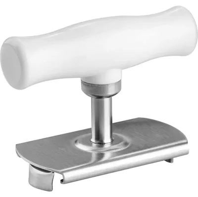 Produktbild von Verstellbarer Glasöffner - Edelstahl Schraubdeckelöffner für Gläser und Dosen - Ergonomischer Griff für Senioren - Weiß