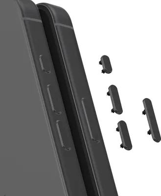 Produktbild von Clappio, Seitentasten Set Power Volume und Action für iPhone 17, Schwarz
