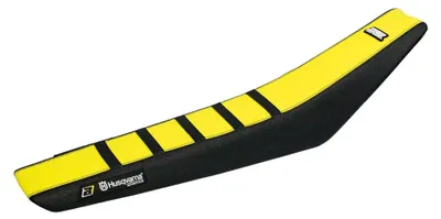 Image de Housse de siège jaune pour moto Blackbird Racing Zebra Husqvarna FC 250 (modèles 2023-2026) et FC 350 (modèles 2023-2025). Couleur : Jaune. Taille unique