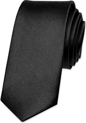 Produktbild von Krawatte Herren Hochzeit Konfirmation Slim Tie Retro Business Schlips schmal Autiga® schwarz