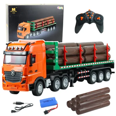 Obrázek produktu pro Dálkově ovládaný model nákladního vozidla Huina pro přepravu dřeva, měřítko 1:18