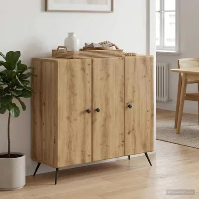 Produktbild von vidaXL Sideboard Artisan-Eiche 89 x 34,5 x 80 cm Holzwerkstoff