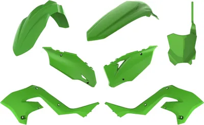 Obrázek produktu pro POLISPORT Restyle plastová sada zelená pro Kawasaki KX125/250