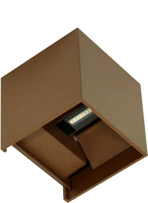 Obrázek produktu pro IP54 6,8 W nástěnné svítidlo LED Corten s nastavitelnými žaluziemi 3000 K