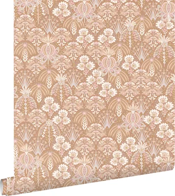 Obrázok produktu pre ESTAhome tapeta kvetinový vzor v secesnej terakotovo ružovej farbe 50 x 900 cm