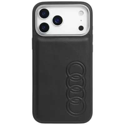 Zdjęcie produktu dla Etui Audi TT z syntetycznej skóry z funkcją MagSafe do iPhone 17 Pro - czarne