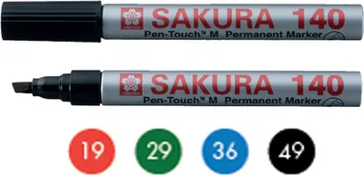 Produktbild von SAKURA Permanent-Marker Pen-touch 140 4 mm blau