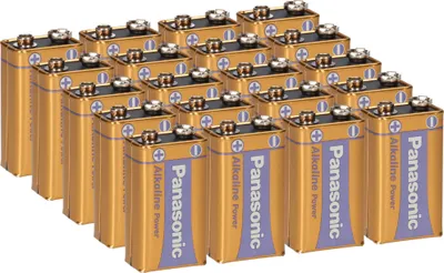 Produktbild von 20x Panasonic 9V Block Alkaline Power 9V Batterie Blister
