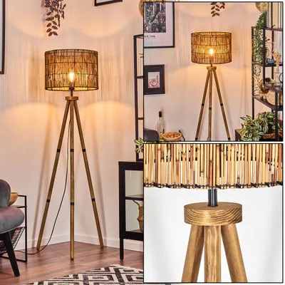 Produktbild von Obenetto Stehlampe aus Holz/Bambus in Naturfarben