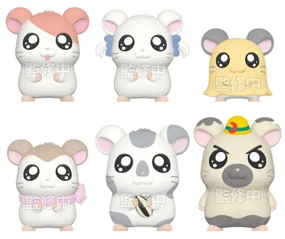Produktbild von Hamtaro Minifiguren mit Beflockung 4 cm Display (8)