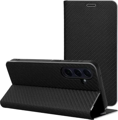 Immagine prodotto di Custodia / cover per Samsung Galaxy S25 Plus nero - libro LUNA CARBON