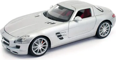 Produktbild von Maisto 31389 - Model auta - Mercedes SLS AMG (strieborný, mierka 1:18)