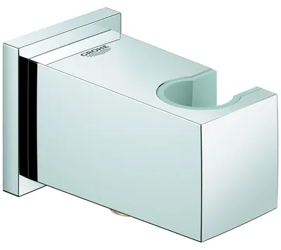 Produktbild von Grohe Wandanschlussbogen Euphoria Cube 26370, mit Wandbrausehalter, Außengewinde, eigensicher, chrom, 1 Stk.