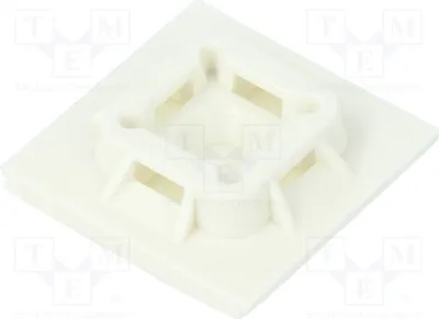 Obrázok produktu pre 10 ks samojistiacich sa svoriek, biela farba, priemer: 5,1 mm, typ ABM100-A-C, káblové svorky