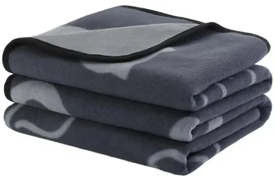 Image de Couverture imperméable pour chien, 152x127 cm, en polaire Sherpa, couleur grise, lavable