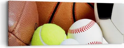 Produktbild von Bild auf Leinwand - Leinwandbild - Fußball Ball Sport Golf - 90x30cm - Wand Bild - Wanddeko - Leinwanddruck - Bilder - Kunstdruck - Wanddekoration - Leinwand bilder - Wandkunst - AB90x30-2793