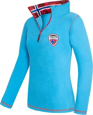 Produktbild von Nebulus Fleecepullover NARDY Damen, warmer Fleecepullover, Pulli aus Fleece mit Half Zip Reißverschluss, P5435 - Damen, malibublau, XXL/44