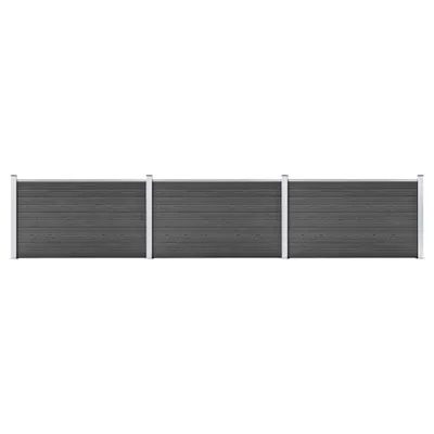 Immagine prodotto di Maison Exclusive - Set di elementi per recinzione in WPC 526x105 cm, nero