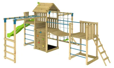 Produktbild von TP Toys Wolkenkratzer 7 Spielturm mit Rutsche, Schaukel und Klettergerüst