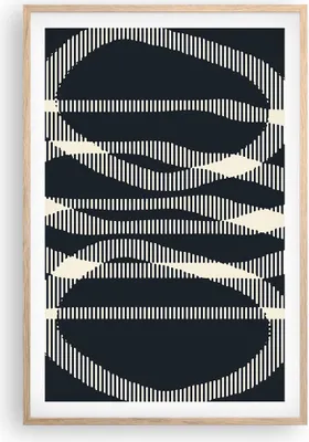 Produktbild von Gerahmtes Poster - Rahmen in heller Eiche - Abstraktion künstlerisch kreativ - 61x91,5 cm - Wand Bild - Wanddeko - Wandbilder - Kunstposter - Wandposter - Bilderrahmen - Bilder - P2NPA61x91-4943