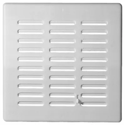 Image de Grille de ventilation Awenta T05, blanc, en PVC, rectangulaire