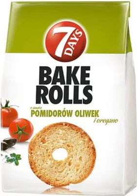 Zdjęcie produktu dla Bake Rools Chrupiące Pieczywo O Smaku Pomidorów 150 G