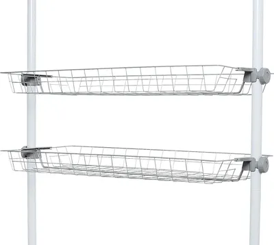 Produktbild von Aufbewahrungskörbe Set von 2 - Ideal für Kleidung und Accessoires - Drahtkörbe - 83 x 38 x 8 cm